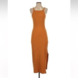 Spell Orange Midi Dress